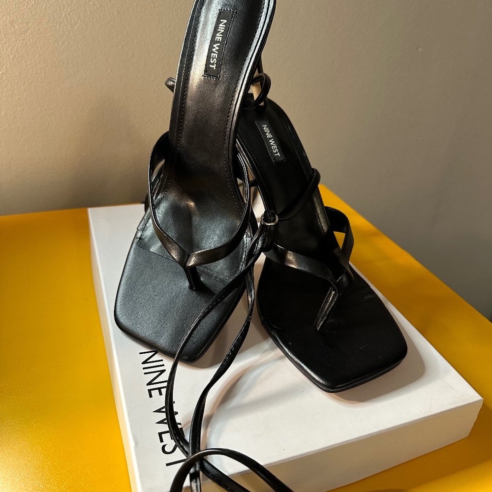 Nine West Terrie 03 Women's Ankle Wrap Dress Sandals, Size 12M